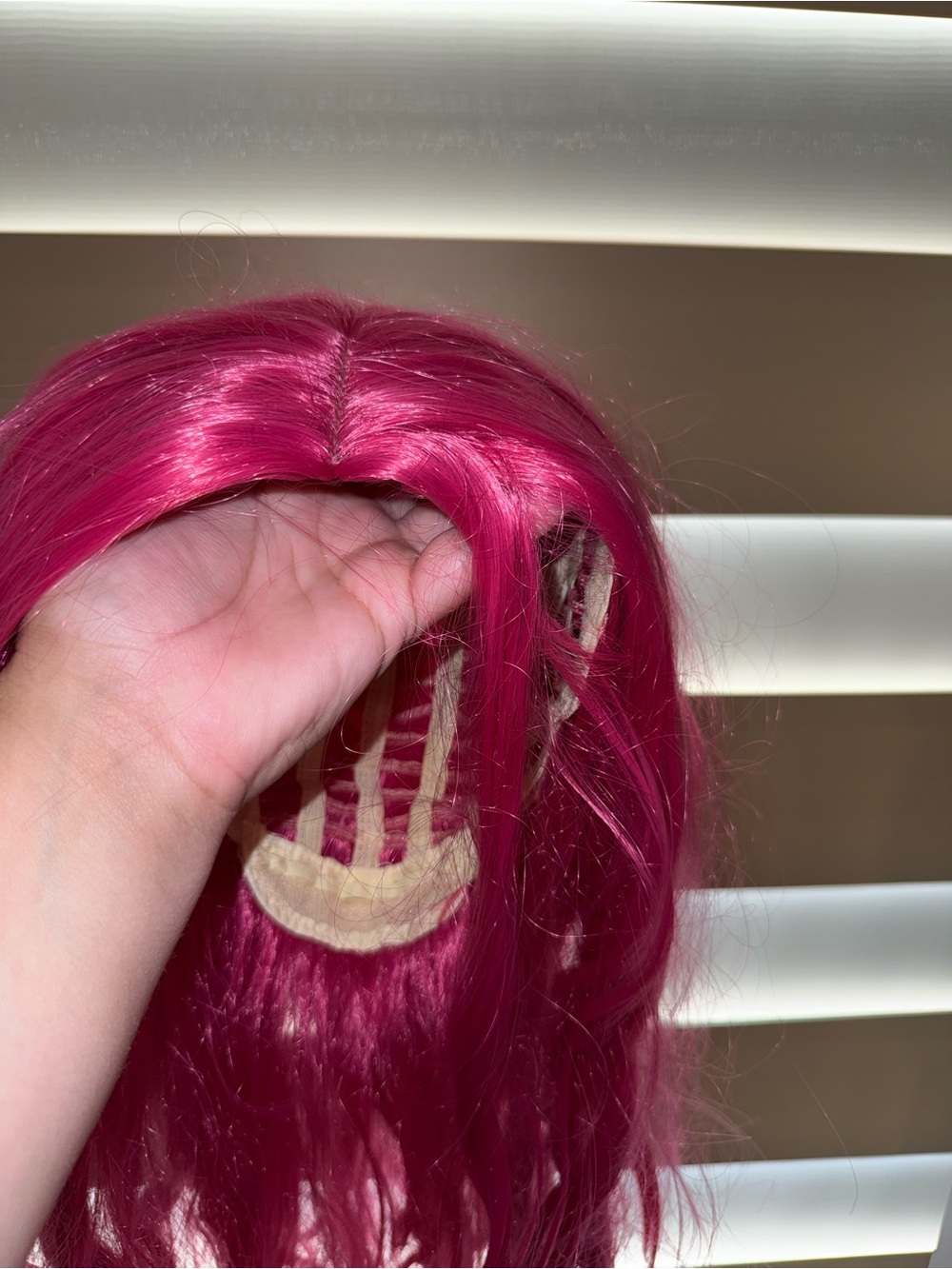 Women’s Synthetic Wig in Hot Pink - Sleek Long Style
